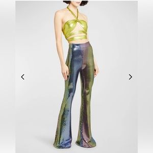 The New Arrivals By Ilkyaz Ozel Rainbow Sequin Colette Pants